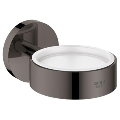 Grohe Essentials Wandhouder - voor zeepdispenser/glas - hard graphite (antraciet)