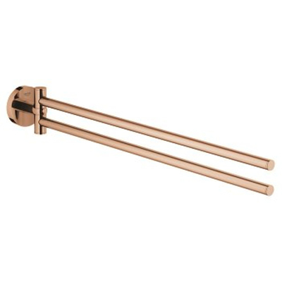 Grohe Essentials Handdoekhouder - 45cm - dubbel - draaibaar - warm sunset (koper)