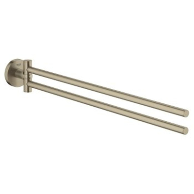 GROHE Essentials Handdoekhouder - 45cm - dubbel - draaibaar - geborsteld nikkel