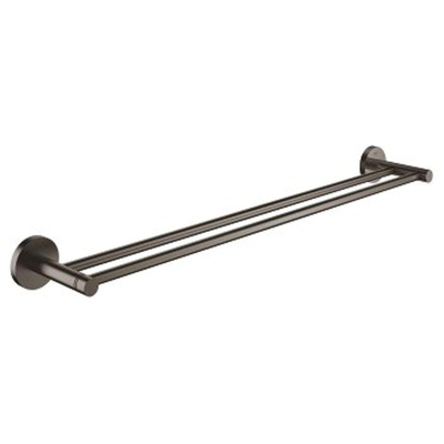 Grohe Essentials Handdoekhouder - 60cm - dubbel - brushed hard graphite (antraciet)