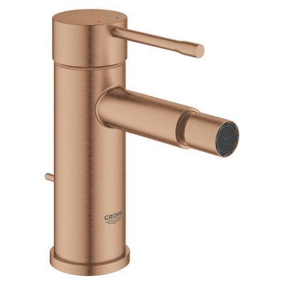 Grohe Essence New Bidetkraan - S-Size - met waste - brushed warm sunset (koper)