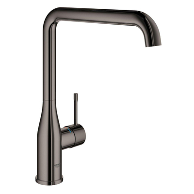 GROHE Essence New Mitigeur de cuisine bec L haut pivotant 0° / 150° / 360° Hard graphite brillant (anthracite)