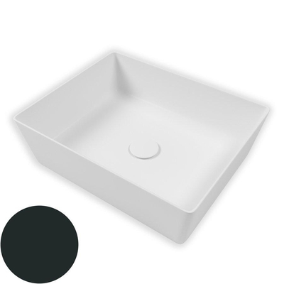 Royal plaza Kolor lavabo 50x38 cm rectangulaire noir mat