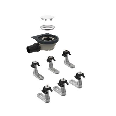 Geberit Setaplano évacuation pour receveur de douche avec 6 pieds