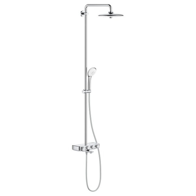 GROHE Euphoria smartcontrol Ensemble de douche pluie apparent - robinet de bain - pomme de douche ronde 26cm - 2 fonctions - douchette ronde - chrome