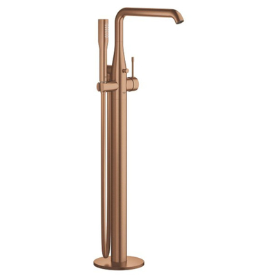 Grohe Essence New Afbouwdeel vrijstaande badkraan - omstel - draaibare uitloop 27.7cm - handdouche - doucheslang - brushed warm sunset (koper)