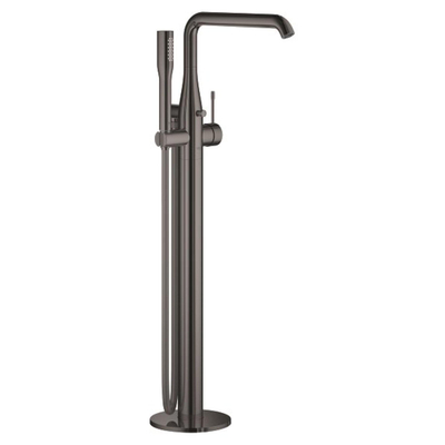 Grohe Essence New Afbouwdeel vrijstaande badkraan - omstel - draaibare uitloop 27.7cm - handdouche - doucheslang - hard graphite (antraciet)