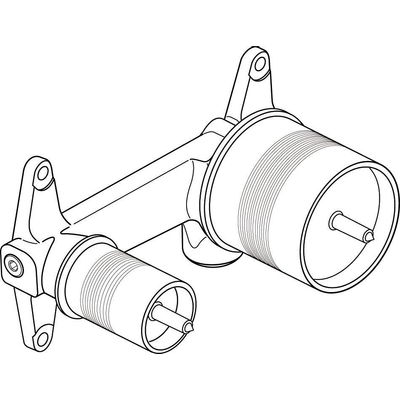 Ideal Standard inbouwdeel voor 2 gats wandkraan chroom