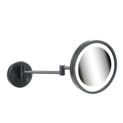 Miroir Geesa Miroir grossissant LED éclairage 2 bras 3x agrandissant ø 215 mm Noir