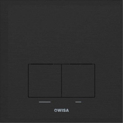 Wisa XS Plaque de commande dualflush plastique mat noir