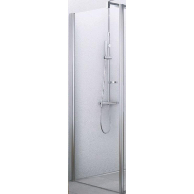 Novellini Giada porte pivotante G 90/93x195cm droite profil chrome mat et verre clair