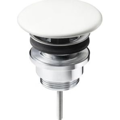Laufen bonde de vidage avec capuchon de recouvrement en céramique always open blanc