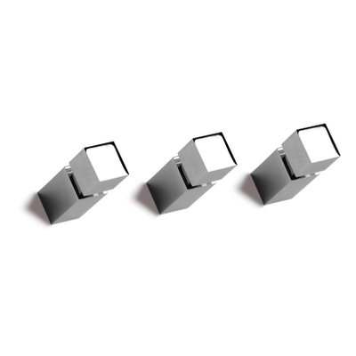 Vasco Carre Porte-serviette 2.4x6.5cm bouton carré pour radiateur Carre chromé