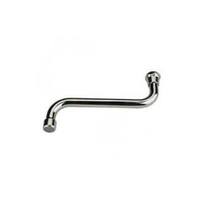 Venlo bec orientable vers le bas avec régulateur de jet 1/2x130mm chrome