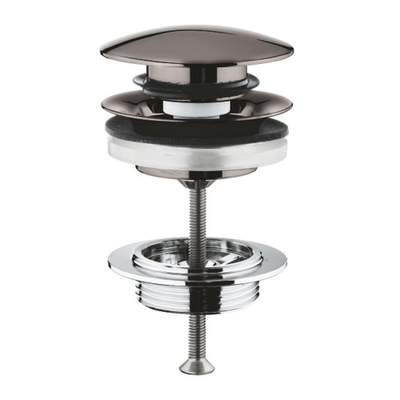 GROHE garniture de vidage push-open hard graphite