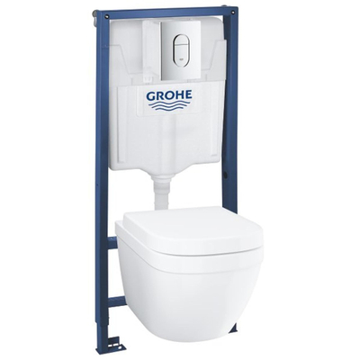 GROHE Euro Ceramic toiletset - rimless - met softclose zitting - glans wit