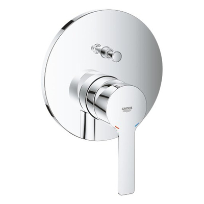 Grohe Lineare New Robinet de baignoire encastré - 2 boutons - inverseur - chrome