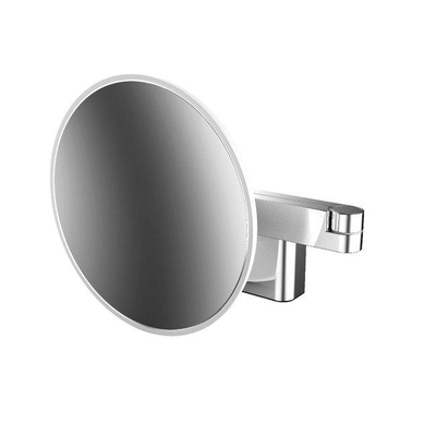 Emco Asis miroir grossissant – rond Ø 20,9 cm – Éclairage LED – grossissement 3x – Chrome