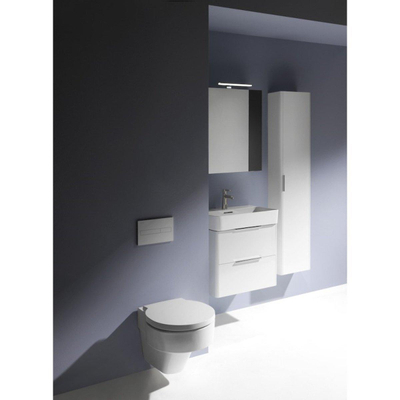 Laufen Base for Val meuble sous lavabo avec 2 tiroirs 58 5x39x53cm pour lavabo H810283 blanc brillant