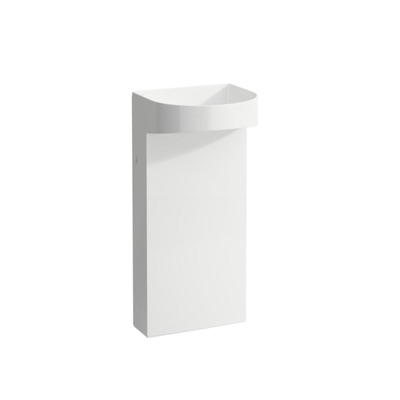 Laufen Sonar lavabo - 41x38x90cm - sans trou de robinet - blanc mat