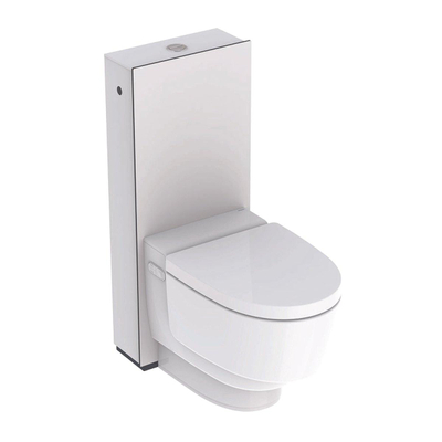 Geberit AquaClean Mera Comfort WC japonais sur pied sans bride avec réservoir de chasse encastré blanc brillant