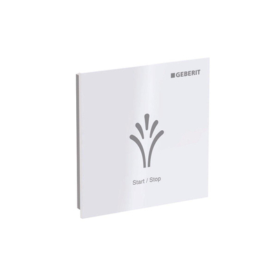 Geberit AquaClean plaque de commande avec commande frontale pour WC 9,3x9,3cm blanc