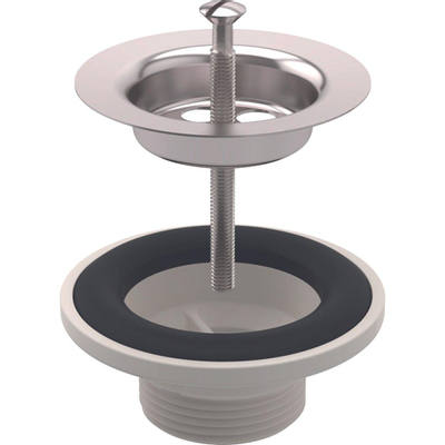 Geberit Wastafel Afvoerplug - rvs (wit)