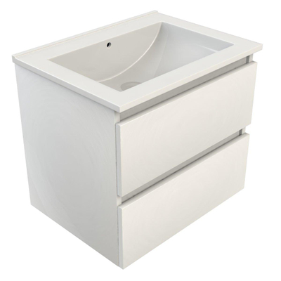 Royal Plaza Talisa Meuble sous lavabo 60x46cm avec vasque laqué blanc