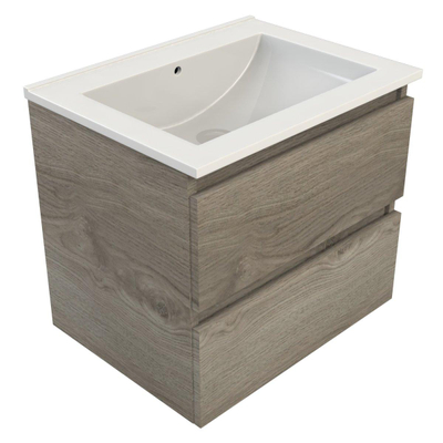 Royal Plaza Talisa Meuble sous lavabo 60x46cm avec vasque chêne argent