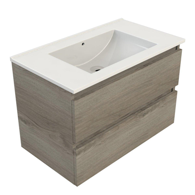 Royal Plaza Talisa Meuble sous lavabo 80x46cm avec vasque chêne argent