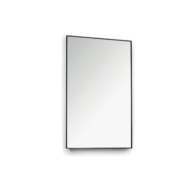 Royal Plaza Merlot miroir 80x80cm sans éclairage carré Verre Noir mat