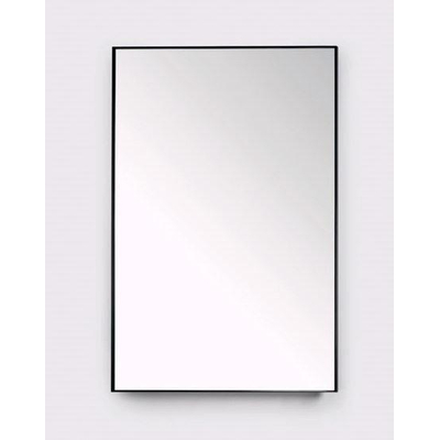 Royal Plaza Merlot miroir 80x80cm sans éclairage carré Verre Noir mat