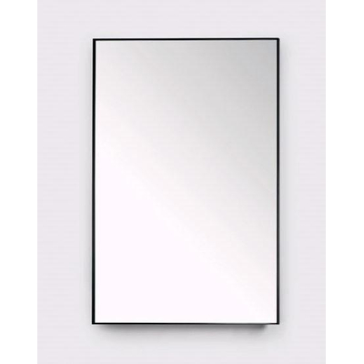 Royal Plaza Merlot spiegel 100x80cm zonder verlichting rechthoek Glas Zwart mat