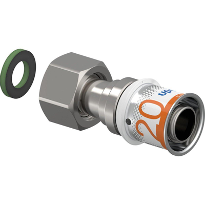 Uponor S-Press Plus raccord à sertir avec écrou douille bi.dr. 20mmx1/2