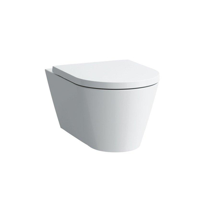 Kartell by Laufen hangtoilet – spoelrandloos – 37 x 54,5 cm – met softclose zitting – glans wit