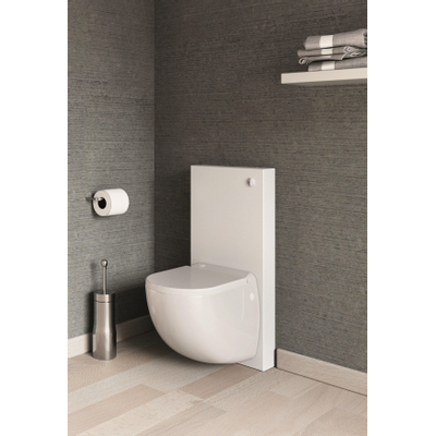 Sanibroyeur Comfort box wandcloset met vermaler - wit montageframe/box - inclusief afneembare soft-close zitting - glans wit