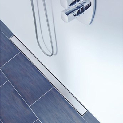 Aco Flexdrain e caniveau de douche avec cadre 68,7x8,7cm inox DESTOCKAGE