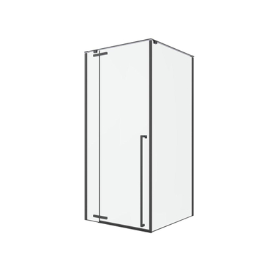 Royal plaza guard porte battante avec 1x partie fixe 120x200cm gauche/droite noir mat transparent occasion