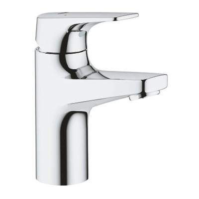 Grohe BauFlow Waterbesparende Wastafelkraan - S-Size - gladde body - chroom