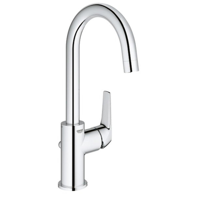 GROHE Bauflow l-size waterbesparende wastafelkraan met waste chroom