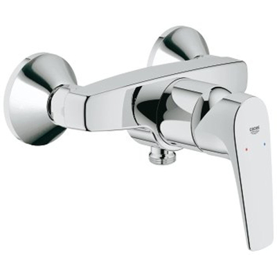 Grohe BauFlow Douchekraan - zonder omstel - met koppelingen - chroom