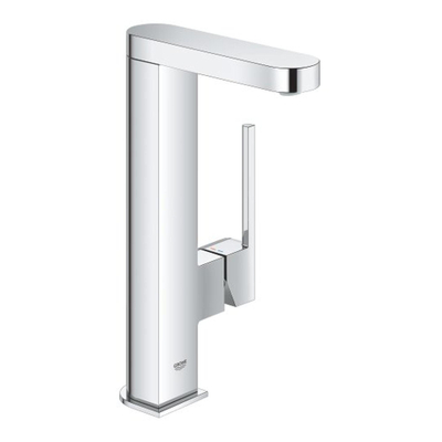 GROHE Plus Mitigeur lavabo rehaussé L-size avec corps lisse et bonde push open Chrome