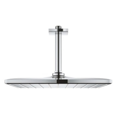 GROHE Rainshower Mono 310 Cube Douche de tête - 31x31cm - 1 type de jet - bras de plafond 14,2cm - chrome