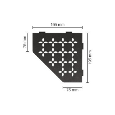 Schluter Shelf Accessoires - Structuur-gecoat donker antraciet