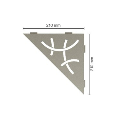 Schluter Shelf Accessoires - Revêtement texturé gris pierre