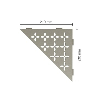 Schluter Shelf accessoires - revêtement texturé gris pierre