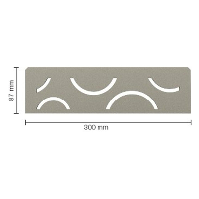 Schluter Shelf Accessoires - Revêtement texturé gris pierre