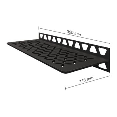 Schluter Shelf Accessoires - Structuur-gecoat donker antraciet