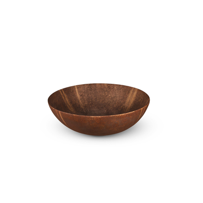 Looox Ceramic raw waskom - 40cm - rond - rust OUTLETSTORE