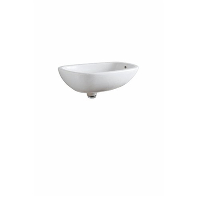 Geberit Citterio lavabo sans trou pour robinetterie avec trop-plein 56x40cm garniture push-open avec keratect blanc